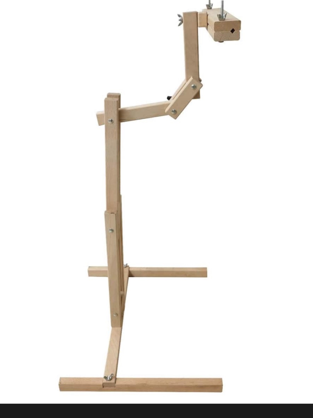 Loops & Threads Adjustable Craft Stand Wood Needlework Sewing Embroidery - Picture 7 of 8
